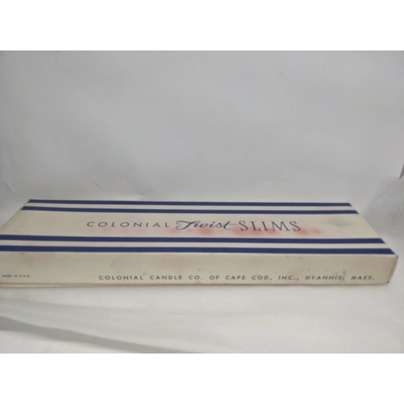 Vintage Candles Colonial Candle of Cape Cod Twist Slim 10.5" Red Dozen 12 NIB - Picture 3 of 6
